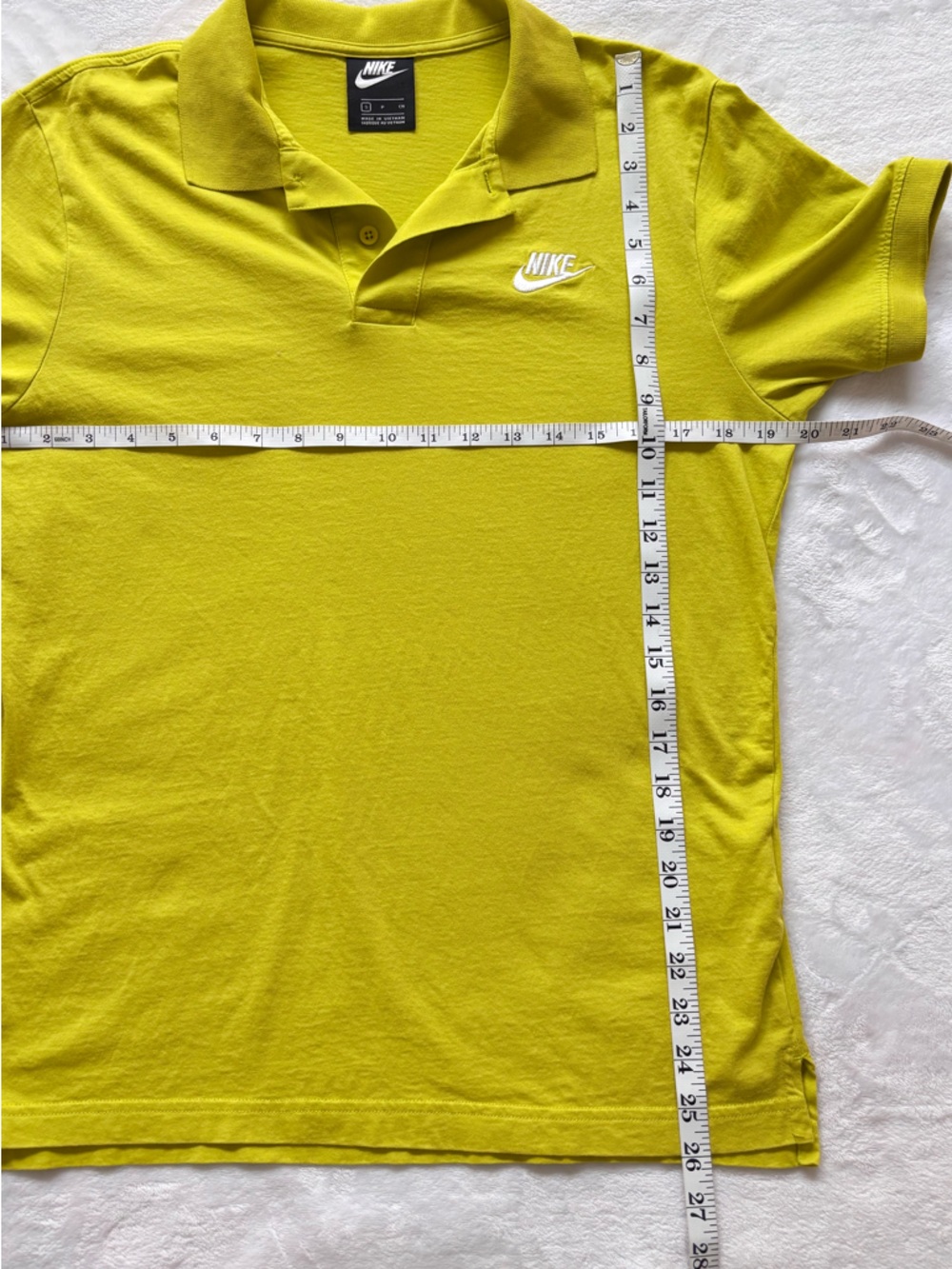 NIKE Men's Lime Green Short Sleeve Cotton Polo Shirt--EUC--S - Picture 11 of 11